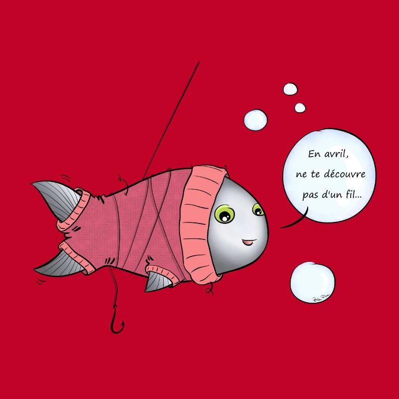 Poisson d'avril à col roulé