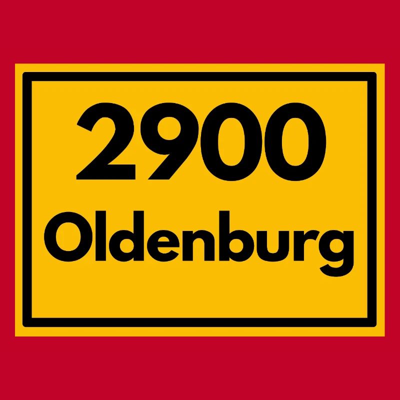 Panneau de lieu - puis rétro ancien code postal 2900 OLDENBURG