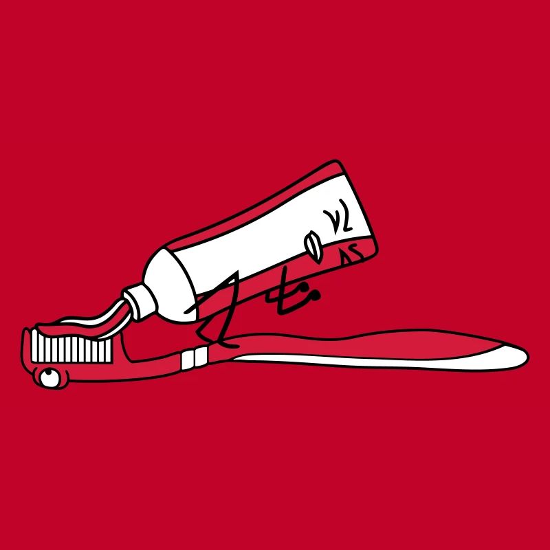 Toothbrush shit poop comic face a