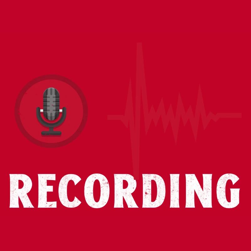 Recording. Cool Microphone Recording Studio
