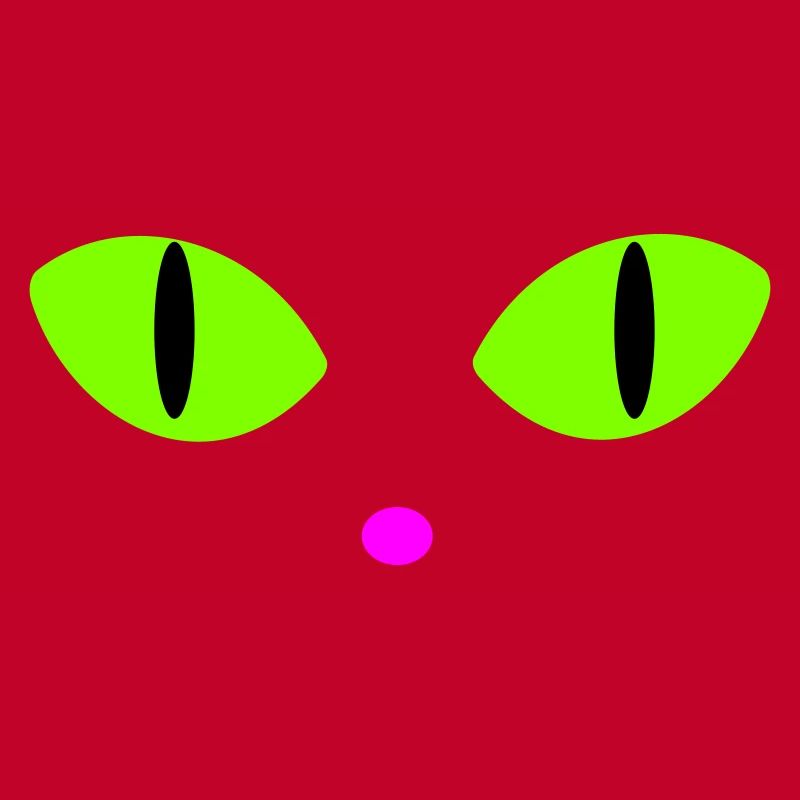 Yeux de chat verts