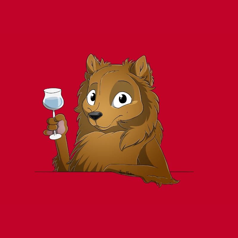 Trinkender oder treibender Spitz