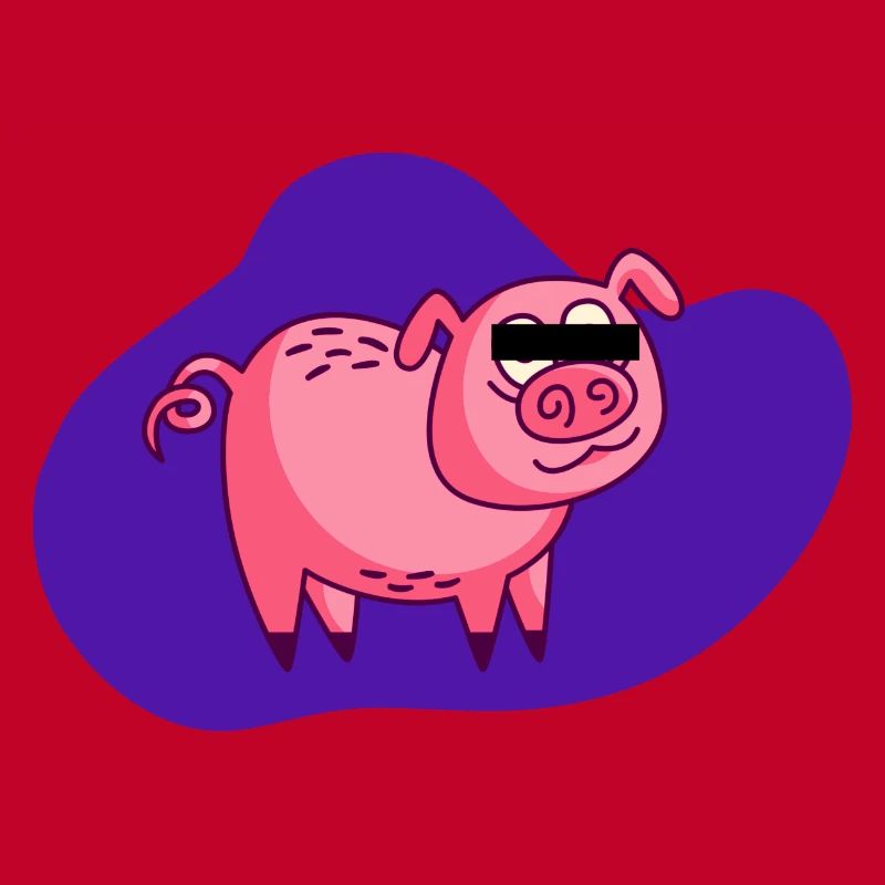 Cochon de dessin animé