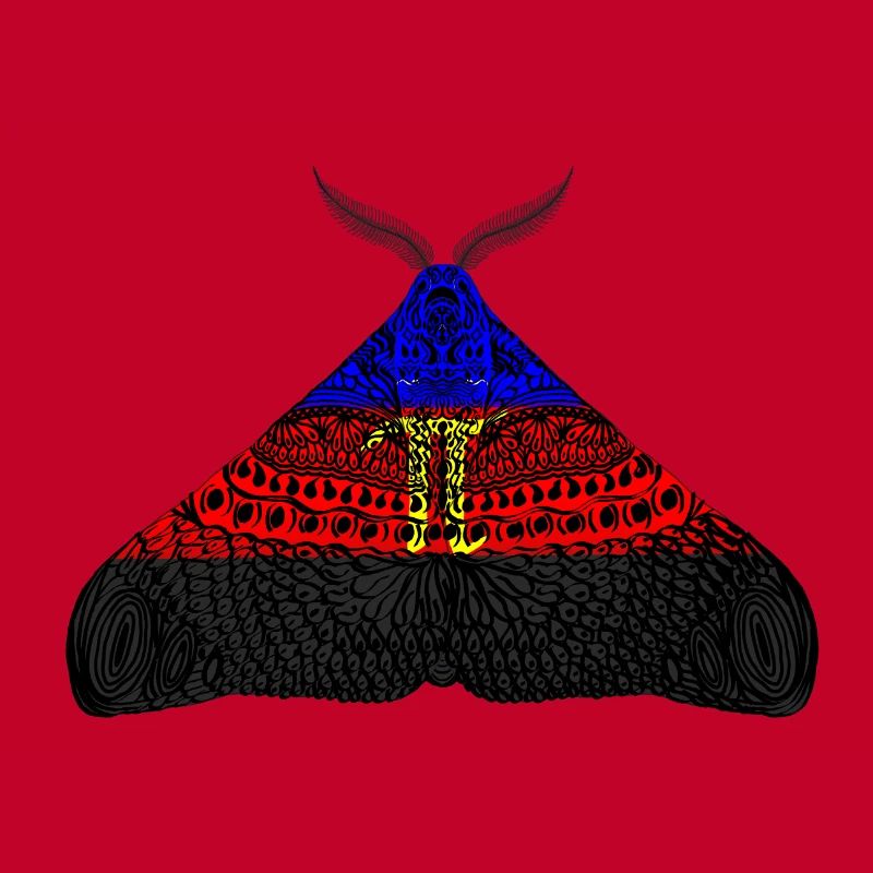 Polyamorous pride moth