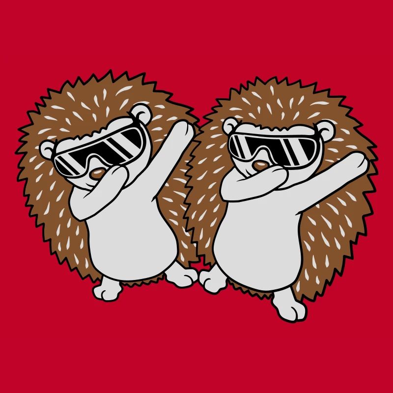2 dabbing Igel Freunde