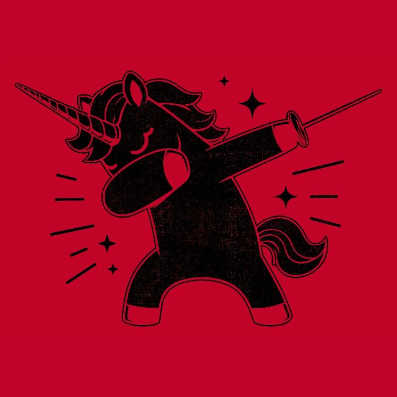 Doublage Licorne Escrimeur Épée Épée Épée Escrime Athlète