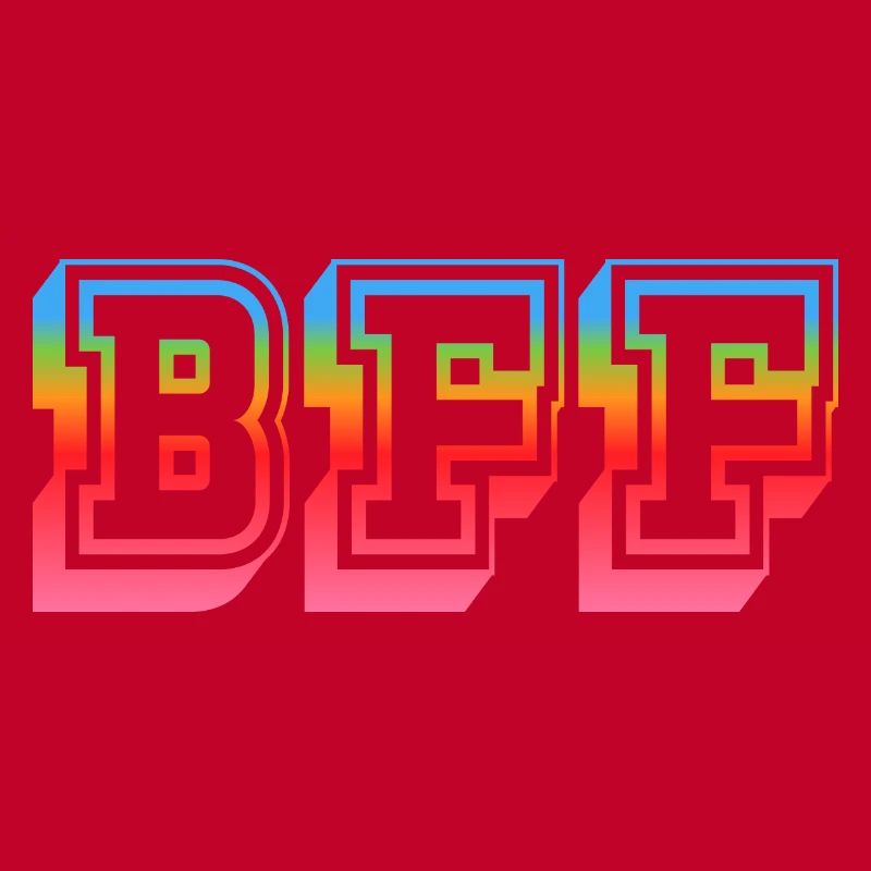 BFF Tshirt rainbowstar