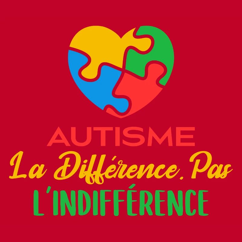 Avril Bleu Autisme Différence Pas Indifférence