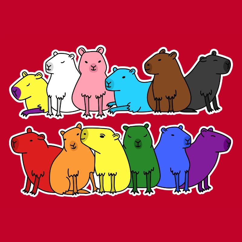 Fierté Progrès Flag Capybara Egalité