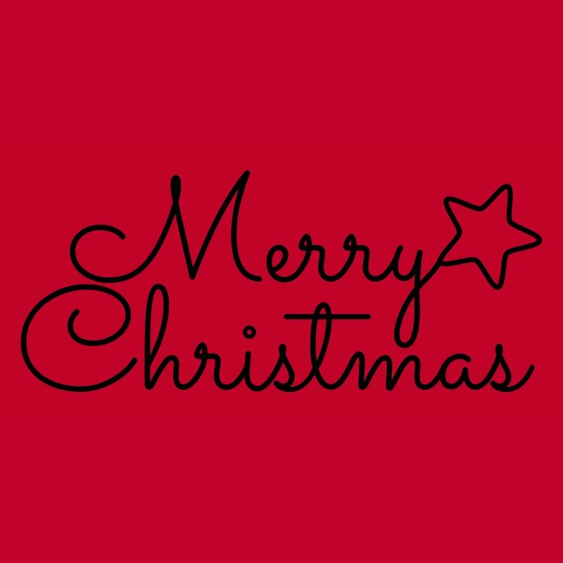 Merry Christmas cursive Merry Christmas