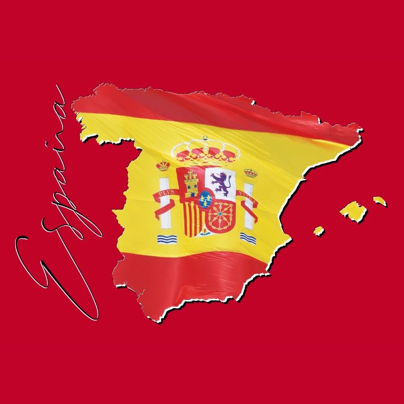 Spanien | echte Flagge | Flag Map ES
