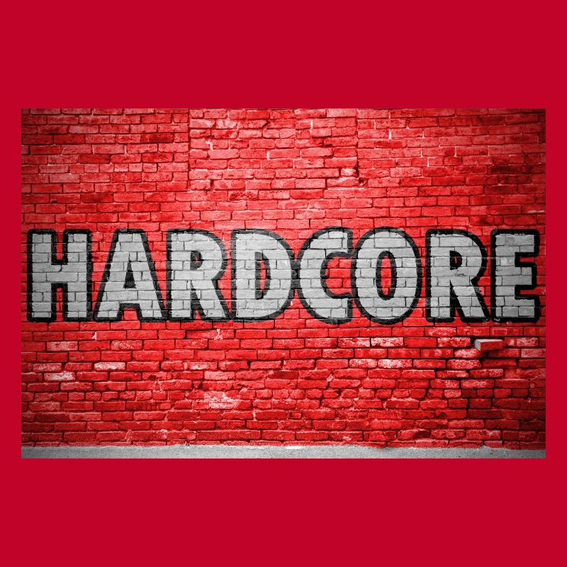 Hardcore Brick Wall Graffiti