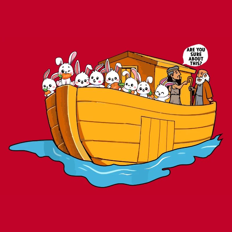 Noah Arche Boot Hasen