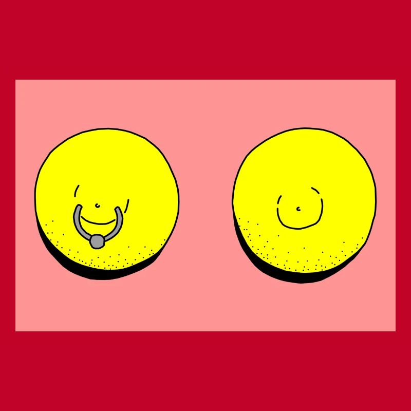 zitrone piercing rot