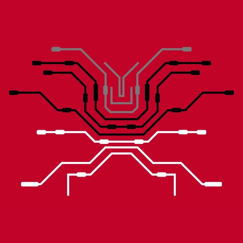 rechner design pc leitungen prozessor cpu draht ve
