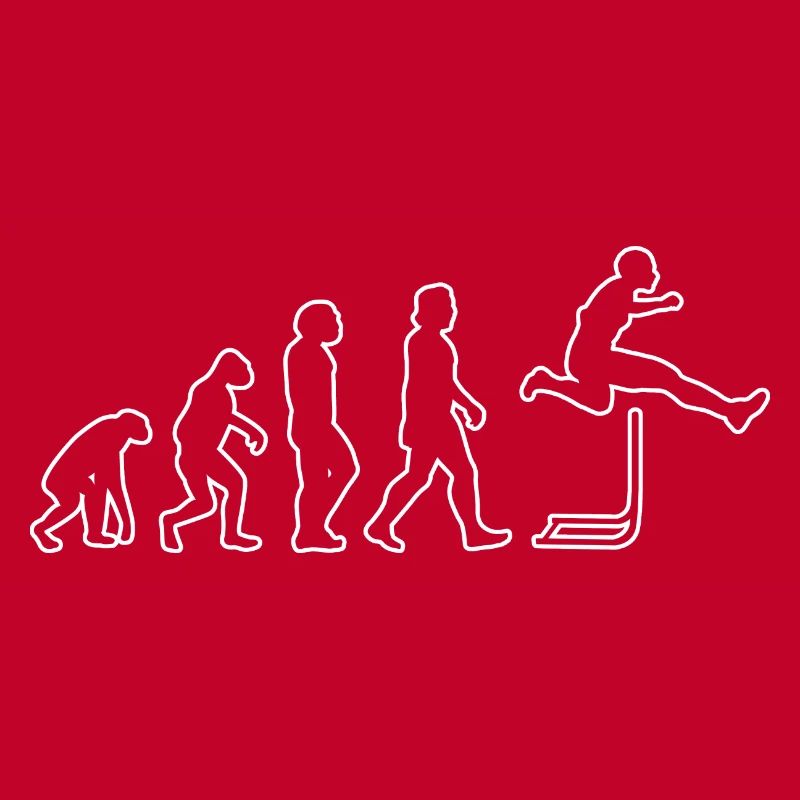 Hürdenlauf Evolution Hürdenläufer Leichtathletik