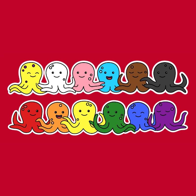 Fierté Progrès Flag Octopus Egalité