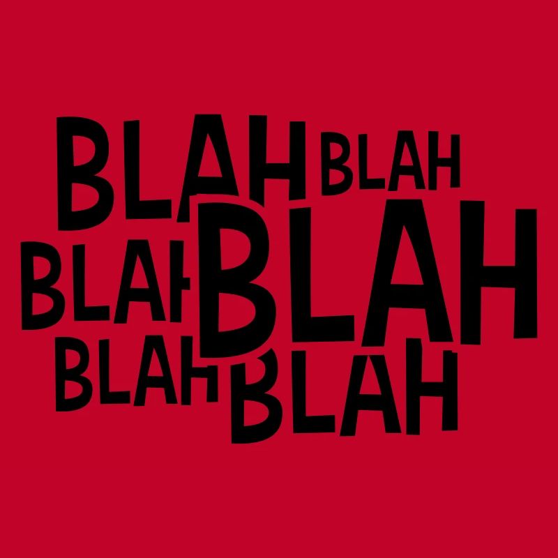 Comic Blah Spruch