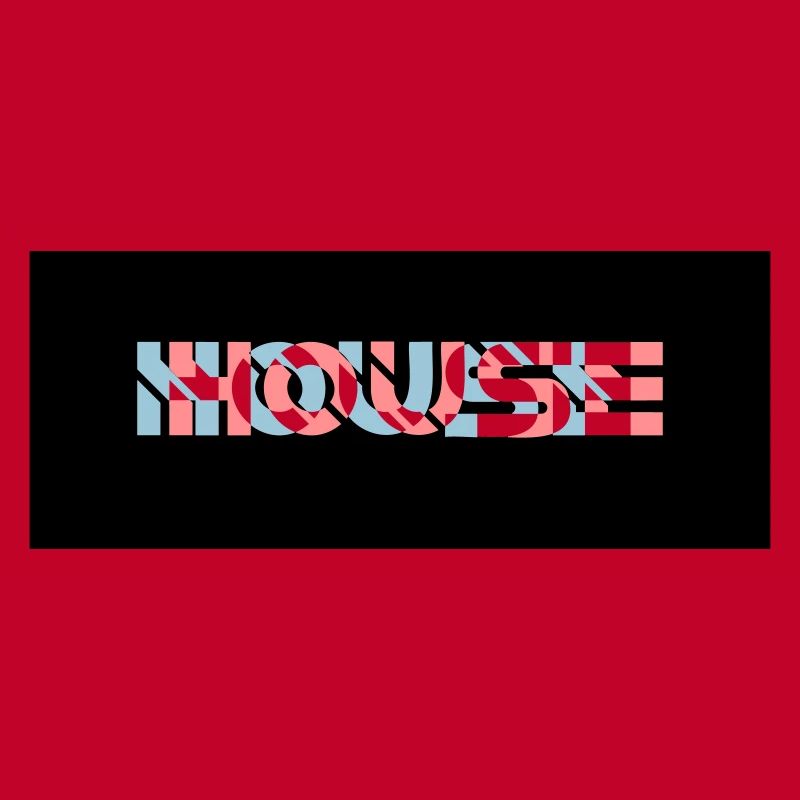 Logo de la maison à effets 3D