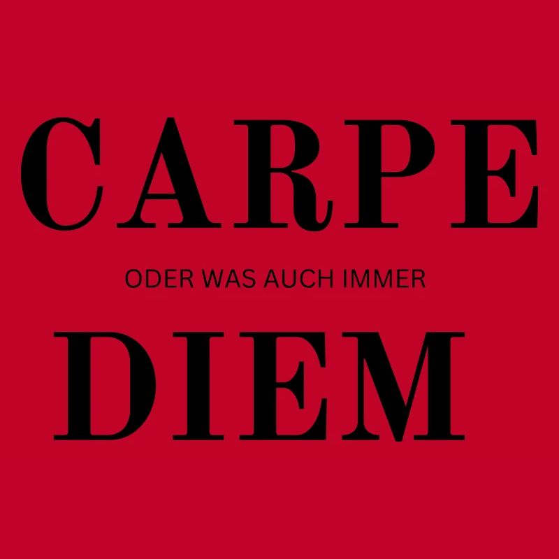 Carpe Diem oder was auch immer