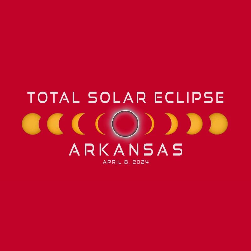 Arkansas Eclipse de Soleil 2024 8 avril Souvenir