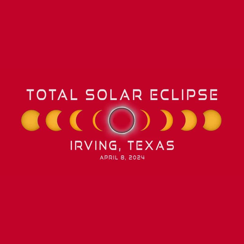 Irving Texas Solar Eclipse 2024 April 8 Souvenir