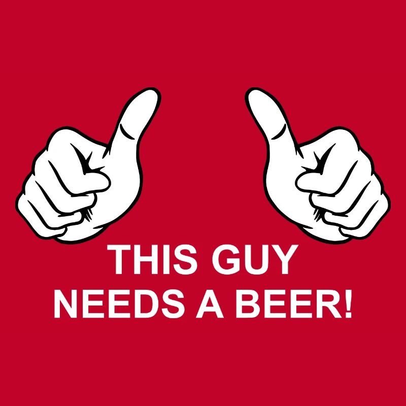 This guy needs a beer!