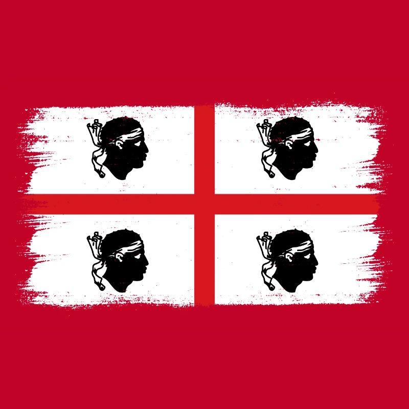 Drapeau de la Sardaigne Drapeau sarde Drapeau de la Sardaigne