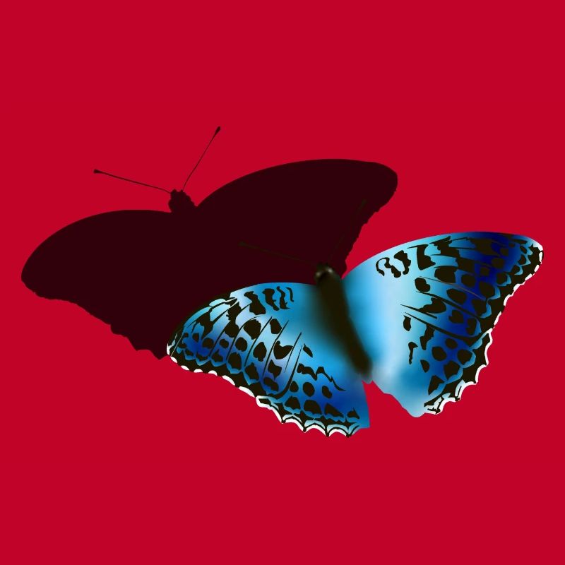 Blauer Schmetterling