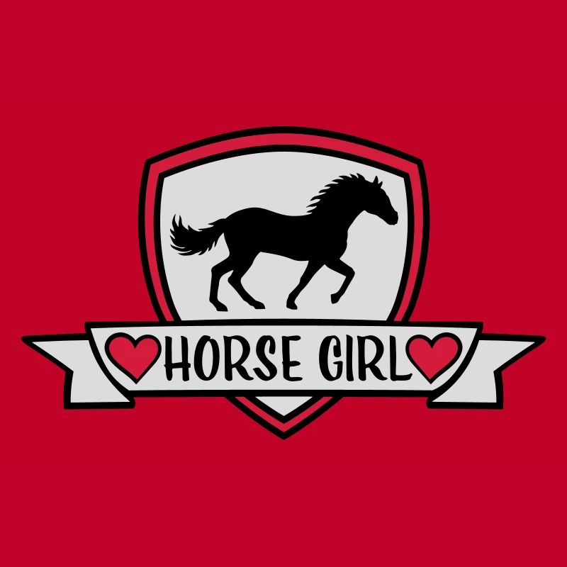 Conception de citation de fille de cheval