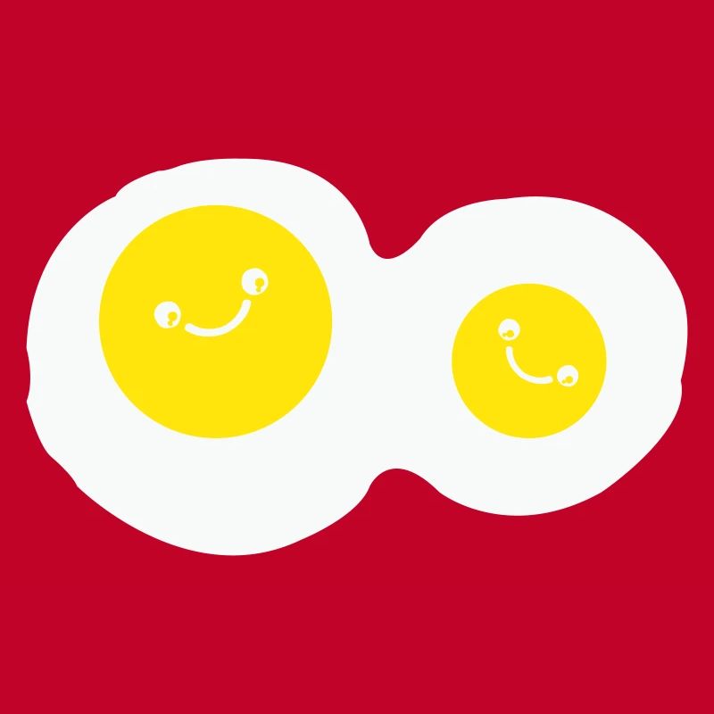 fried eggs smile