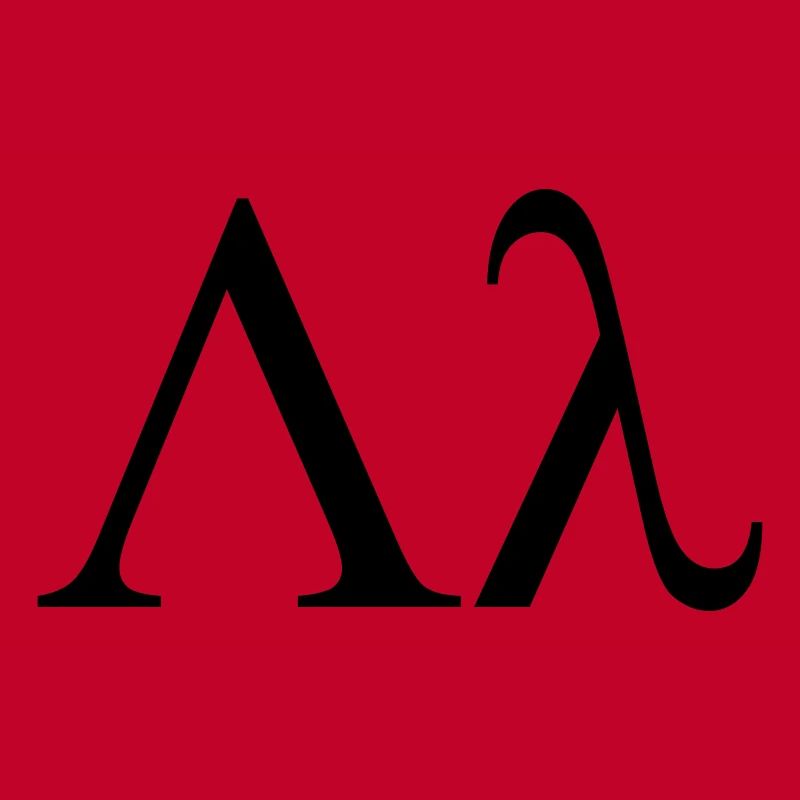 lettre grecque lambda utilisé par les maisons de