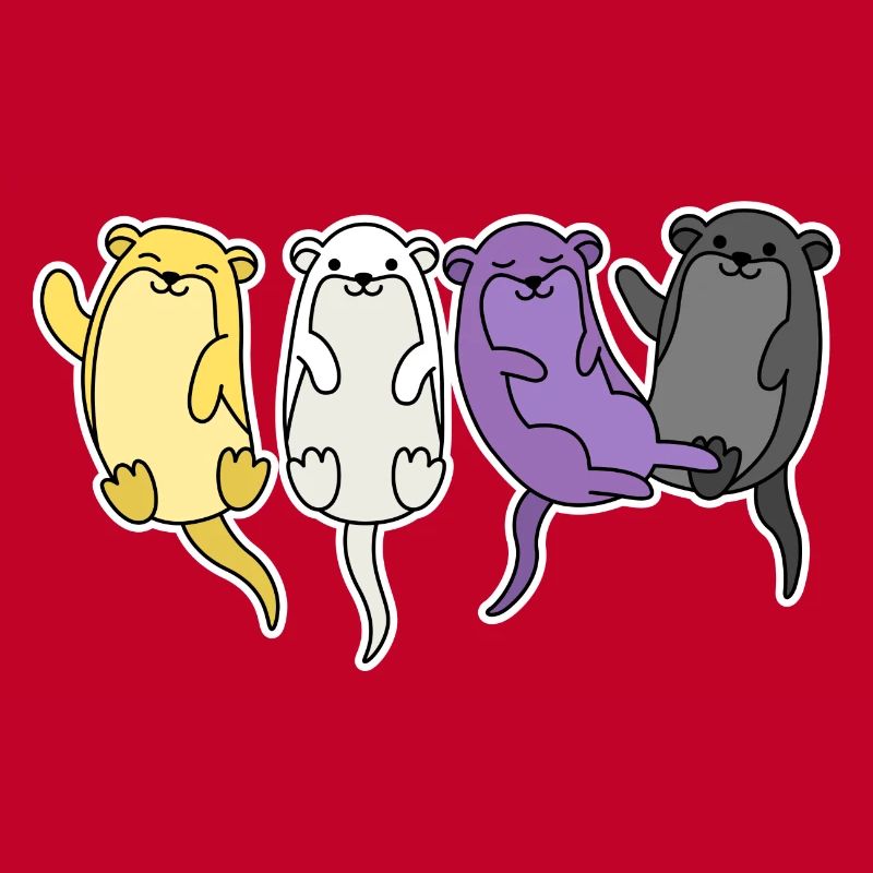 Non-binary flag otter design for proud Enbys