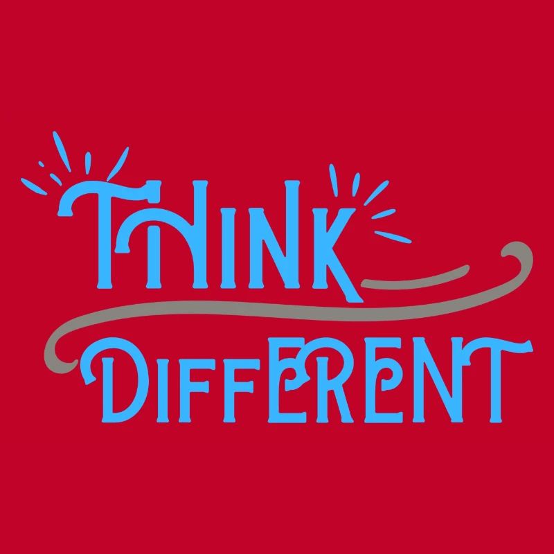 Think Differnet Blue Grey Design