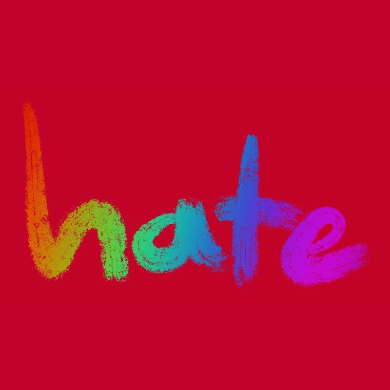 Hate Text Rainbow