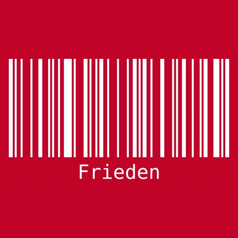 Frieden Barcode Friedenszeichen Strichcode Symbol