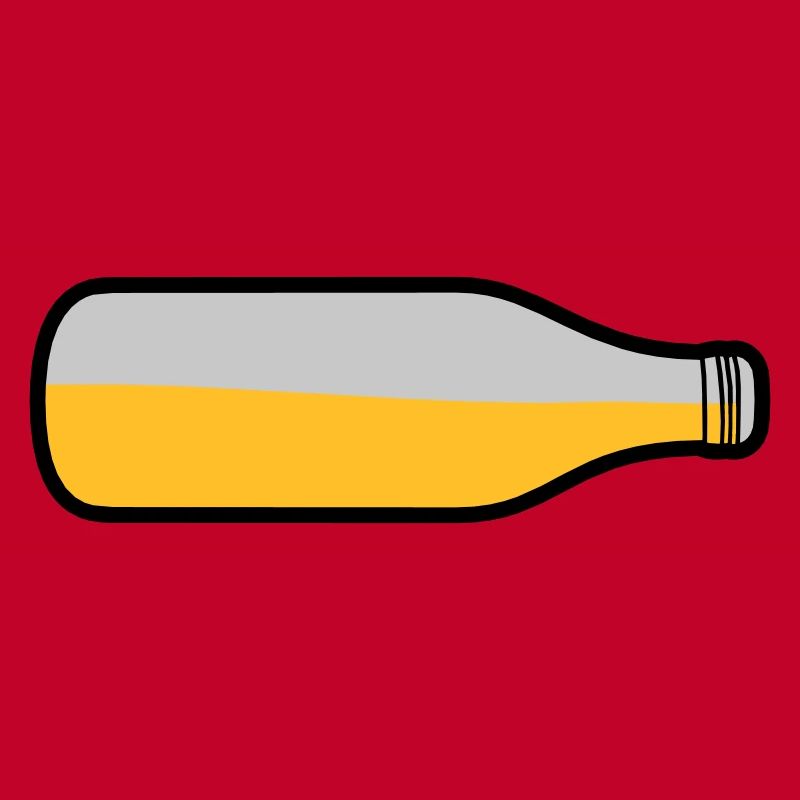 Bouteille de bière couchée