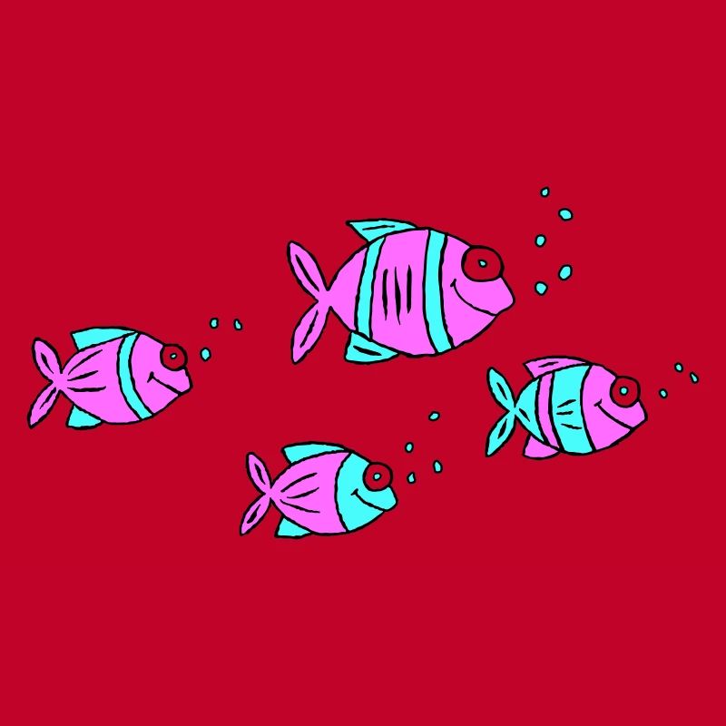 Poisson Cichlide Eau Mer Graffiti Dessin