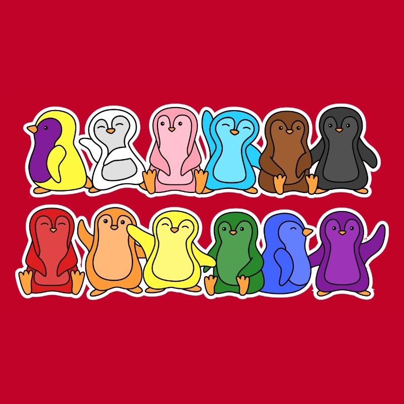 Fierté Progrès Flag Penguins Egalité