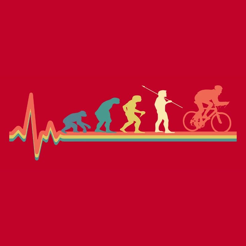 Bicyclette Evolution Cyclisme Rétro Vintage