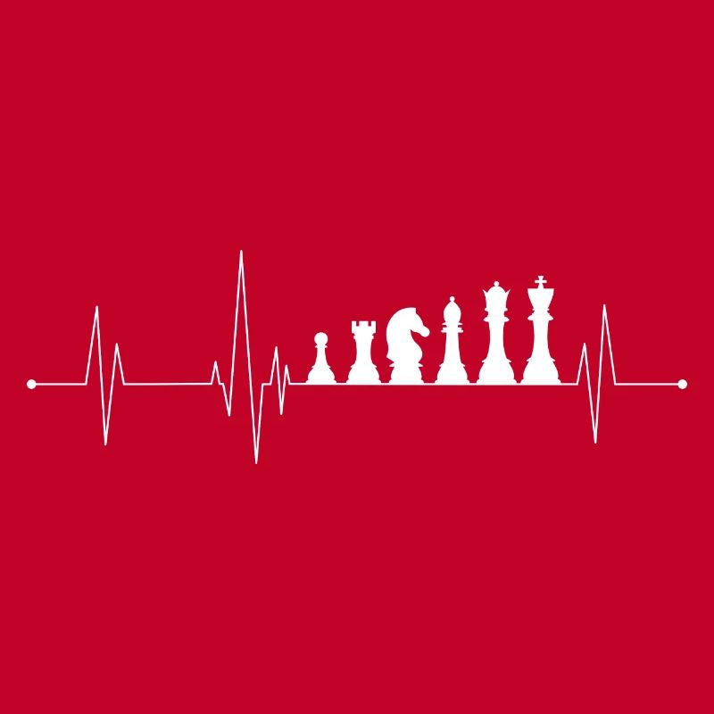 Jeu de cœur d’échecs noir