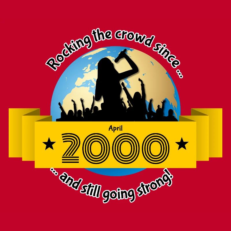 25. Geburtstag Rocking the crowd since 04/2000