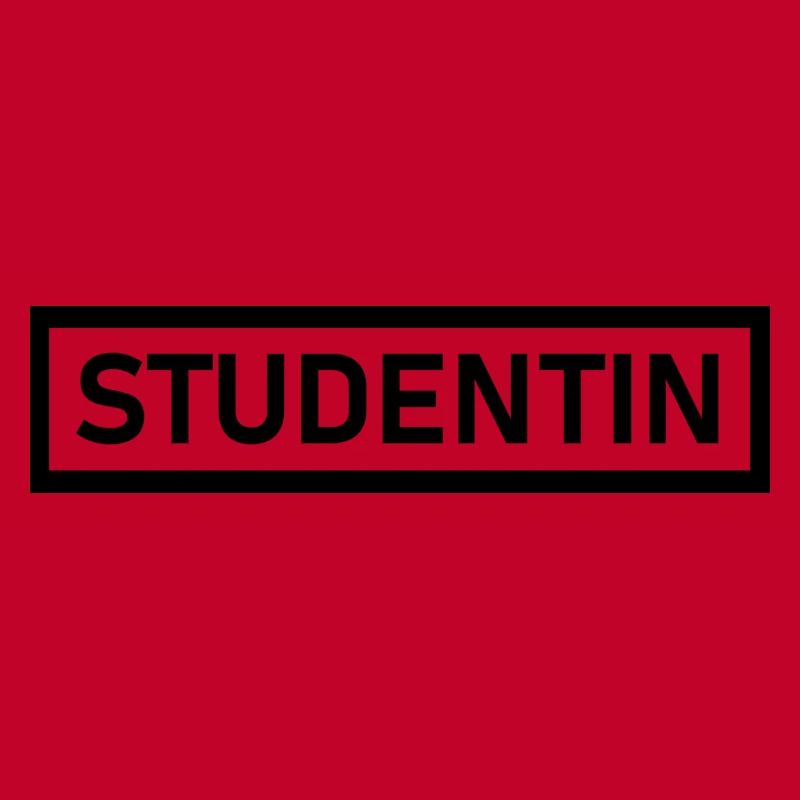 Studentin Schwarz Modern Simple Design