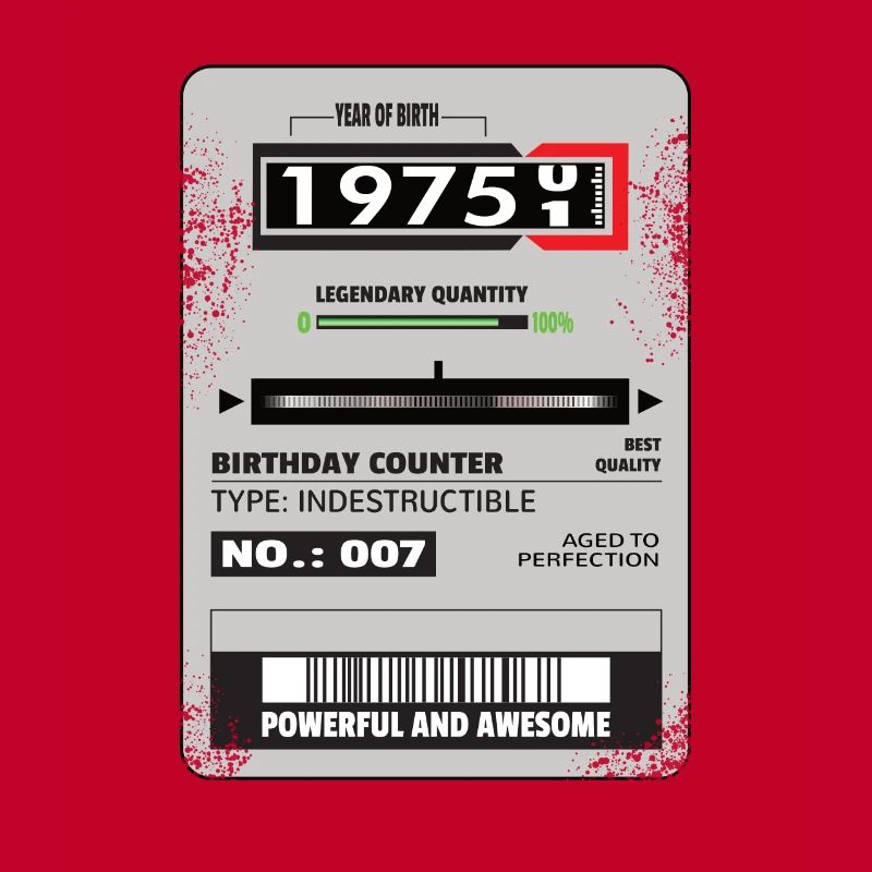 Drehstromzähler Geburtstag 1975 Geschenk