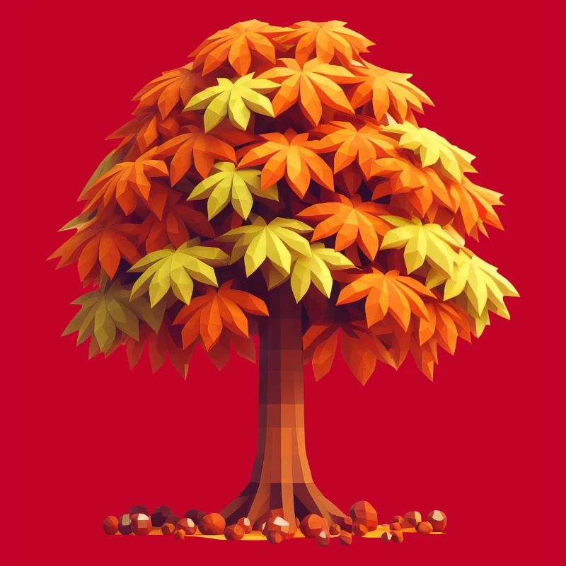 Splendeur d’automne : Châtaignier polygonal