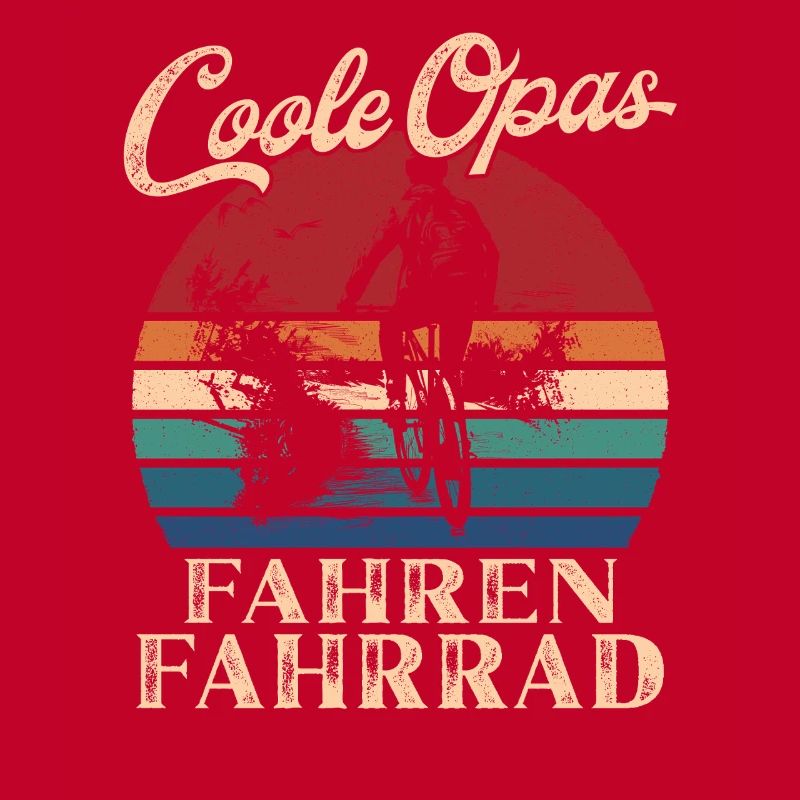 Cool Mpas Faisant Du Vélo Rétro Papy