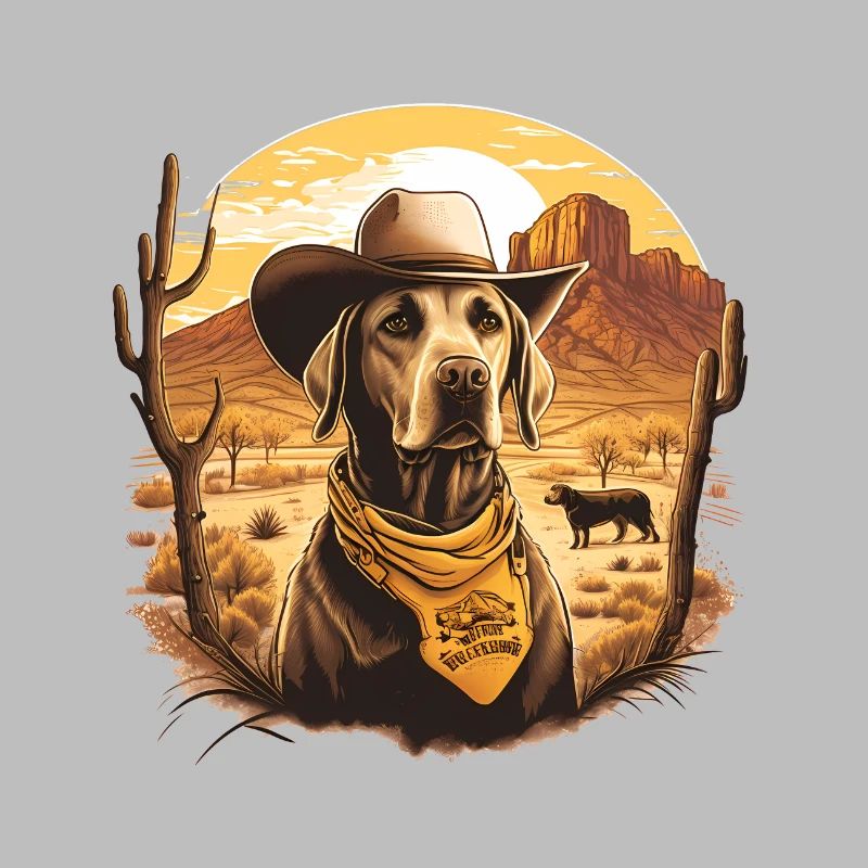 Le shérif Labrador devant Canyon