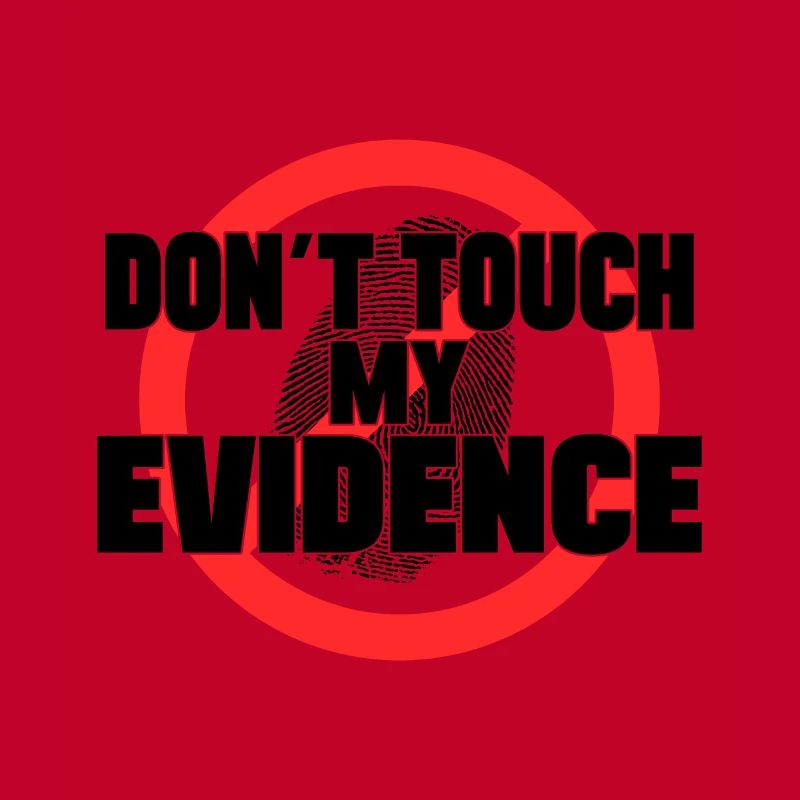 Don´t Touch My Evidence Forensic Criminology Gift