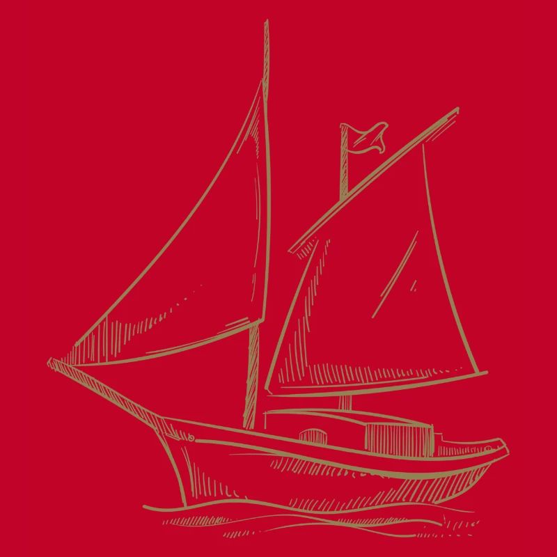 Sailing adventures in silhouette: Elegant
