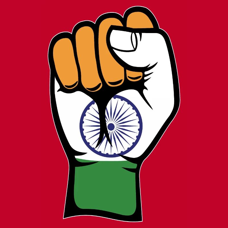 Poing du drapeau de l’Inde
